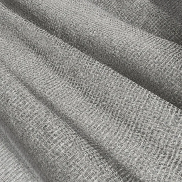 Photo of the fabric Kensho Stone swatch by Mokum. Use for Sheer Curtains. Style of Plain, Sheer