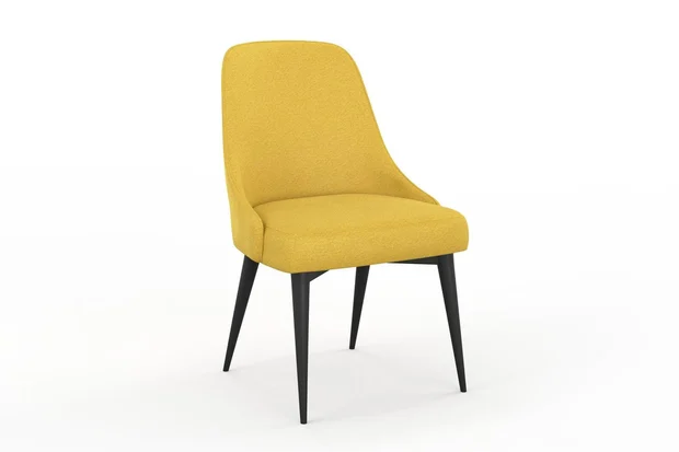 Photo of the fabric Ambiant Curry swatch by James Dunlop FibreGuard. Use for Upholstery, Accessory, Top of Bed. Style of Plain, Texture