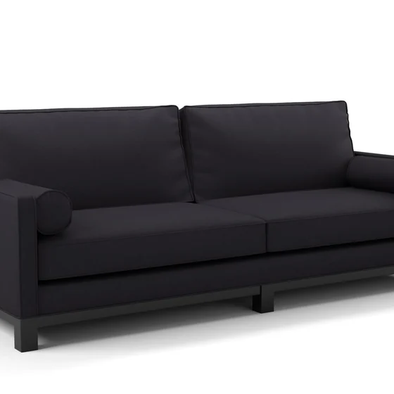 Photo of the fabric Braveheart Onyx swatch by James Dunlop FibreGuard. Use for Upholstery, Accessory, Top of Bed. Style of Plain, Taffeta