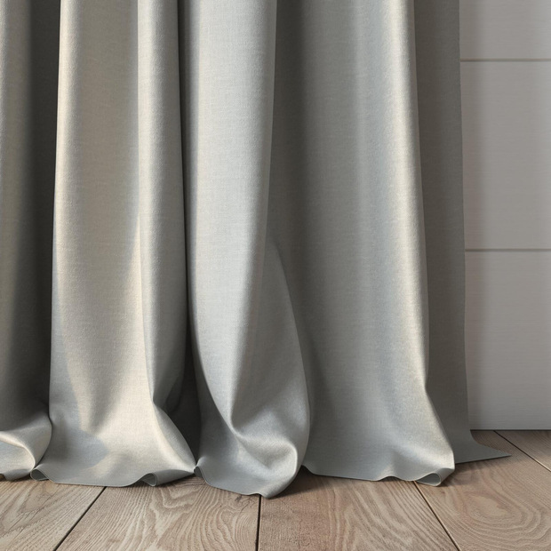 Photo of the fabric Atelier Ecru swatch by James Dunlop. Use for Curtains, Accessory. Style of Plain, Taffeta