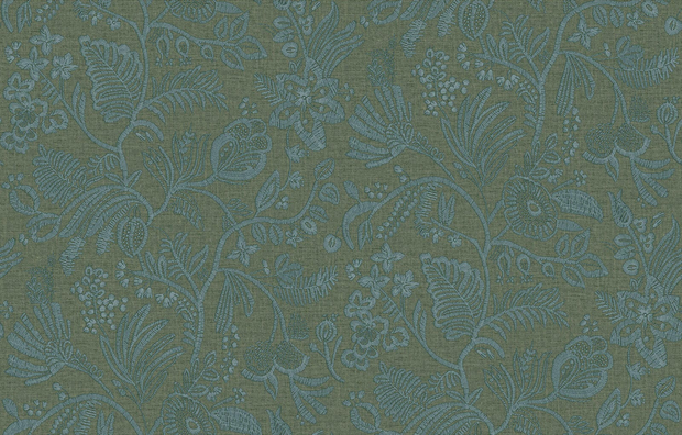 Photo of the fabric Pastel Wp 7696 7696 1018 swatch by Casamance. Use for Wall Covering. Style of Floral And Botannical, Paper Backed Vinyl