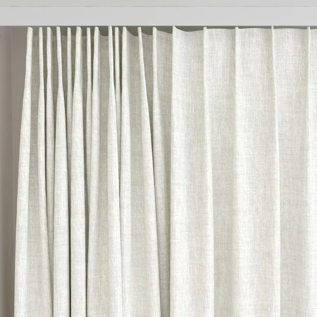 Photo of the fabric Earthwild Cream swatch by James Dunlop FibreGuard. Use for Curtains, Upholstery, Accessory, Top of Bed. Style of Plain, Texture