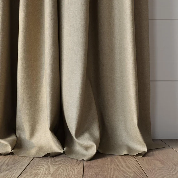 Photo of the fabric Eternal Linen swatch by Mokum. Use for Curtains, Upholstery, Accessory. Style of Plain, Texture