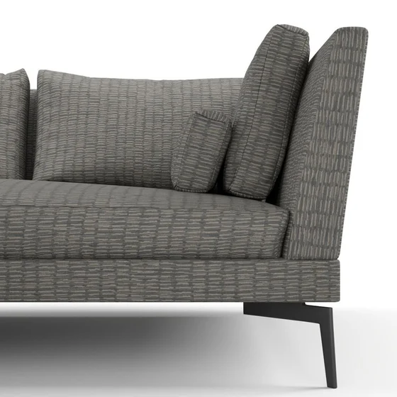 Photo of the fabric Raku Obsidian swatch by Mokum. Use for Upholstery, Accessory. Style of Plain, Texture