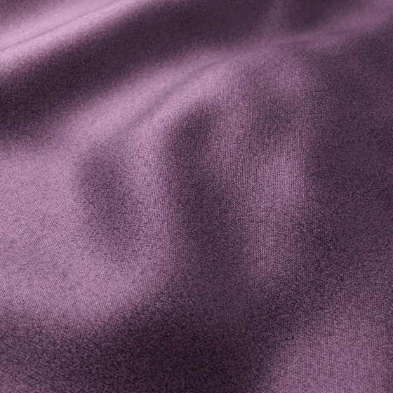 Photo of the fabric Iridium Plum swatch by Zepel. Use for Curtains, Upholstery, Accessory, Top of Bed. Style of Plain, Velvet