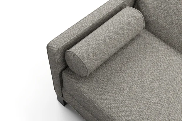 Photo of the fabric Stretch Sterling swatch by James Dunlop FibreGuard. Use for Upholstery, Accessory. Style of Plain, Texture