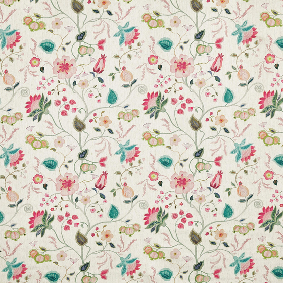 Photo of the fabric Esther 4259 247 swatch by Prestigious. Use for Curtains, Upholstery, Accessory. Style of Floral And Botannical, Jacquard