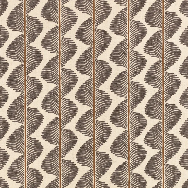 Photo of the fabric Aubin 8062 06 swatch by Romo. Use for Curtains, Upholstery, Accessory. Style of Print, Stripe