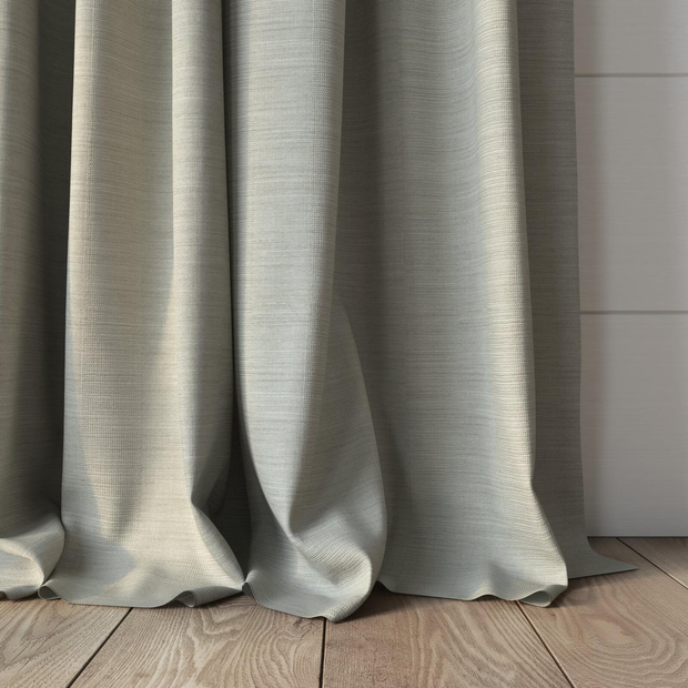 Photo of the fabric Tasman UC Lemon Grass swatch by James Dunlop Essentials. Use for Curtains, Accessory. Style of Stripe