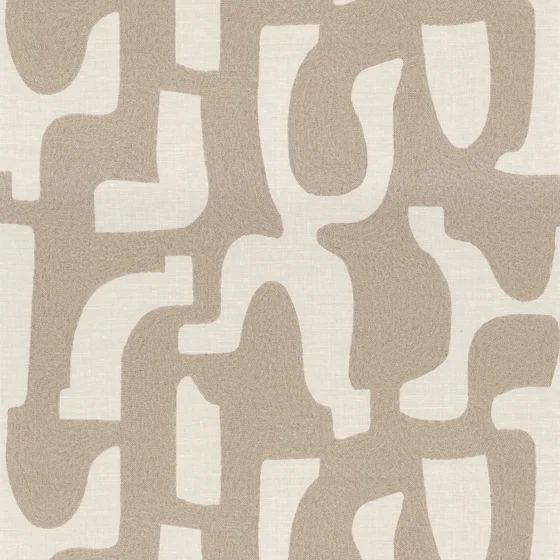 Photo of the fabric Seran Wp 7656 7656 0100 swatch by Casamance. Use for Wall Covering. Style of Geometric, Print