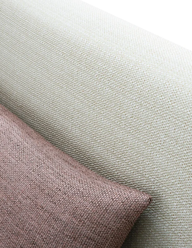 Photo of the fabric Thor Cappucino in situ by Zepel. Use for Curtains, Upholstery, Accessory, Top of Bed. Style of Plain, Texture