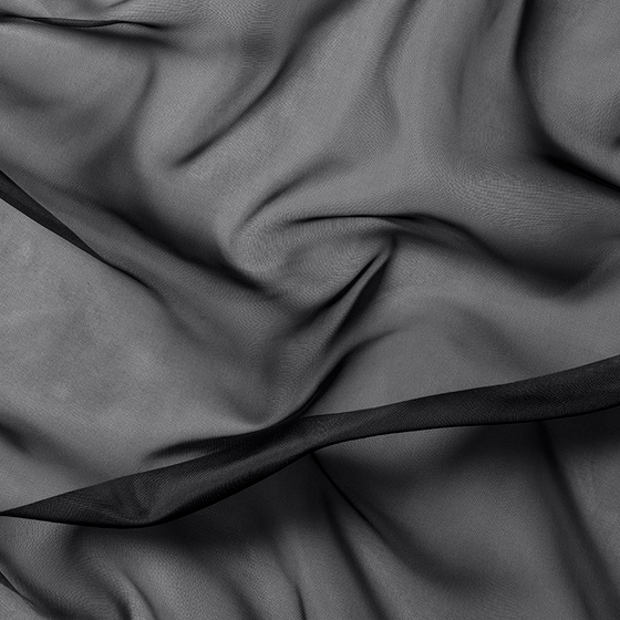 Photo of the fabric De Mundo II Ebony swatch by James Dunlop. Use for Sheer Curtains. Style of Plain, Sheer