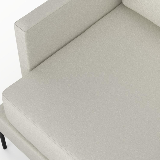 Photo of the fabric Epitome Chalk swatch by Mokum. Use for Upholstery, Accessory. Style of Plain, Taffeta