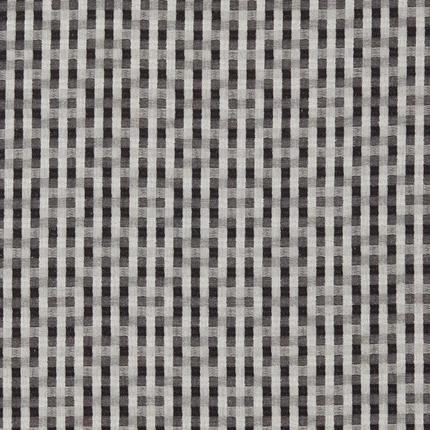 Photo of the fabric Neshat Jacquard F1771 2 swatch by Clarke & Clarke. Use for Curtains, Accessory. Style of Checks, Jacquard
