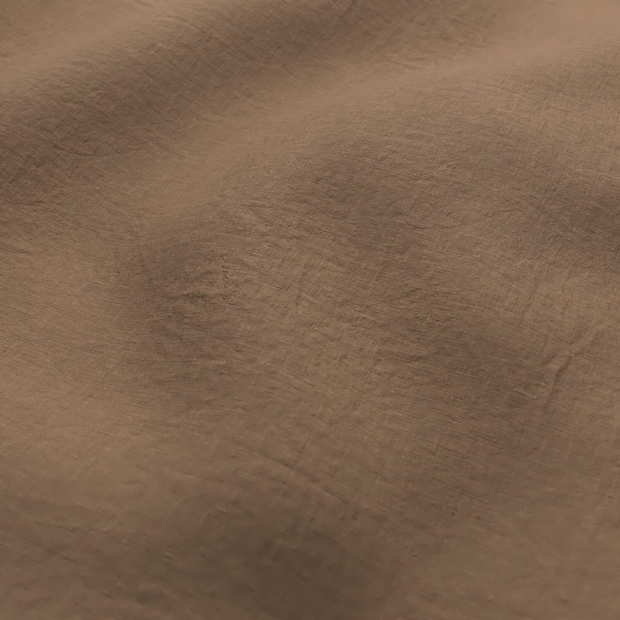 Photo of the fabric Satori Stonewash Copper swatch by Mokum. Use for Curtains, Upholstery Light Duty, Accessory, Top of Bed. Style of Plain, Texture
