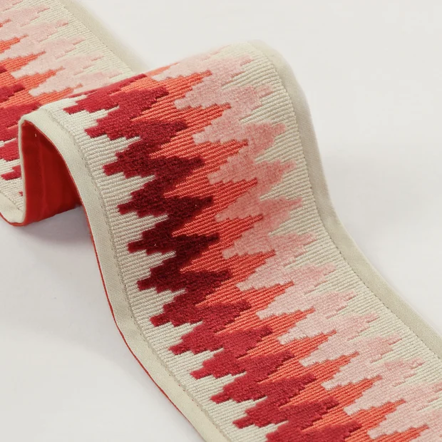 Photo of the fabric Chevron Braid T116 03 swatch by Romo. Use for Trim