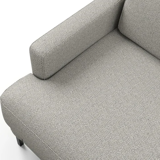 Photo of the fabric Palermo Dove Grey swatch by Mokum. Use for Upholstery, Accessory. Style of Plain, Texture
