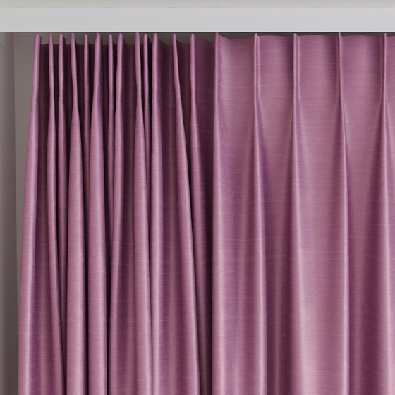 Photo of the fabric Luxe Lilac swatch by James Dunlop Essentials. Use for Curtains, Accessory, Top of Bed. Style of Plain, Texture