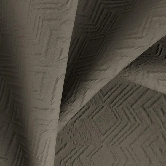 Photo of the fabric Senza Zirconium swatch by Zepel. Use for Curtains, Accessory, Top of Bed. Style of Geometric, Jacquard