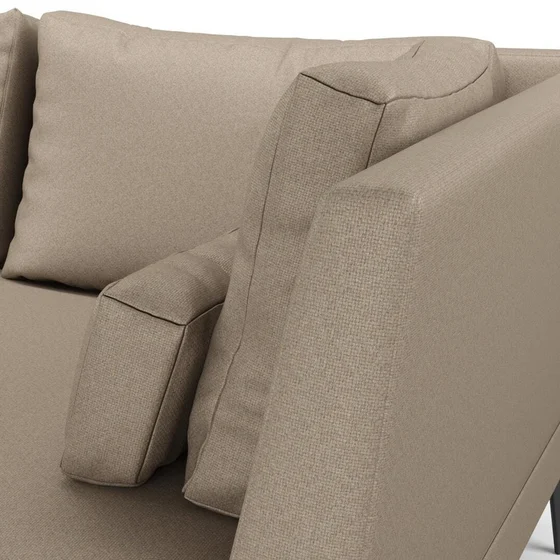 Photo of the fabric Como Silt swatch by Mokum. Use for Upholstery, Accessory. Style of Plain, Texture