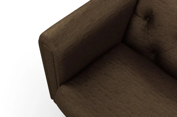Photo of the fabric Poker Chestnut swatch by James Dunlop FibreGuard. Use for Upholstery, Accessory, Top of Bed. Style of Chenille, Plain
