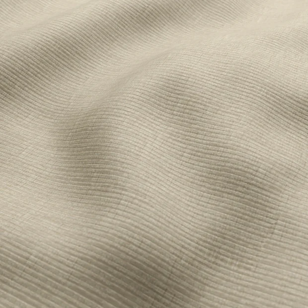 Photo of the fabric Hombre Sesame swatch by Zepel. Use for Curtains, Upholstery, Accessory, Top of Bed. Style of Plain, Velvet