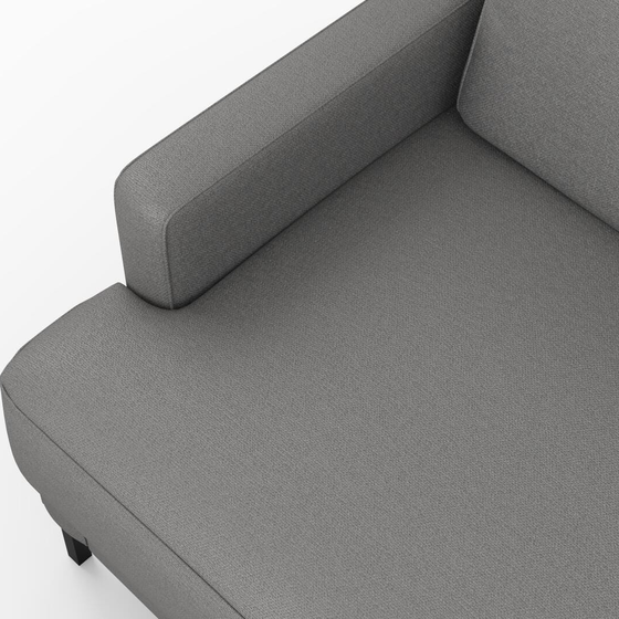 Photo of the fabric Epitome Smoke swatch by Mokum. Use for Upholstery, Accessory. Style of Plain, Taffeta