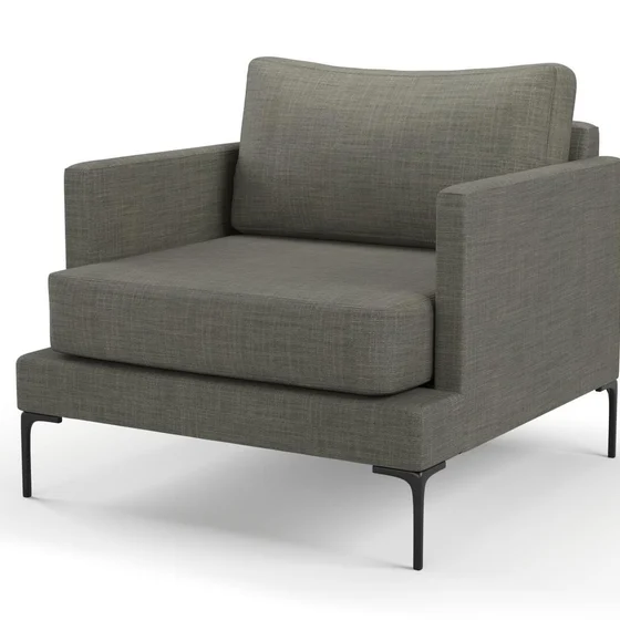 Photo of the fabric Ficus Gunmetal 884 swatch by Mokum. Use for Upholstery, Accessory. Style of Plain, Texture