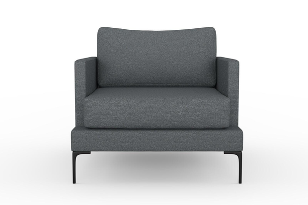 Photo of the fabric Grain Pewter swatch by Mokum. Use for Upholstery, Accessory, Top of Bed. Style of Plain, Texture