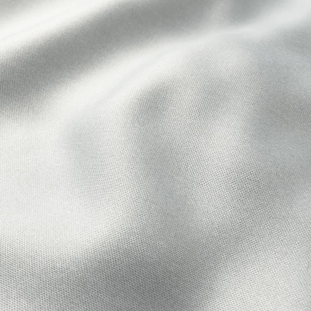 Photo of the fabric Antares Steel swatch by Zepel. Use for Curtains, Accessory, Top of Bed. Style of Dim Out, Plain