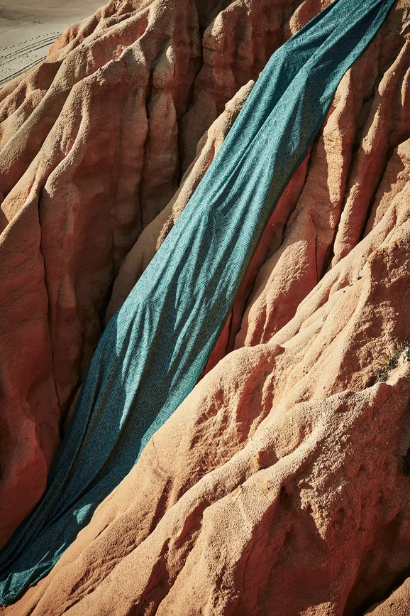 Photo of the fabric Las Pozas Z728 03 in situ by Zinc. Use for Curtains, Upholstery Light Duty, Accessory. Style of Abstract