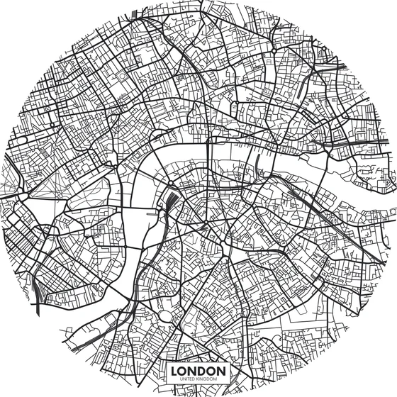 Photo of the fabric Fly To London Sticker 10344 00 09 swatch by James Dunlop. Use for Wall Covering
