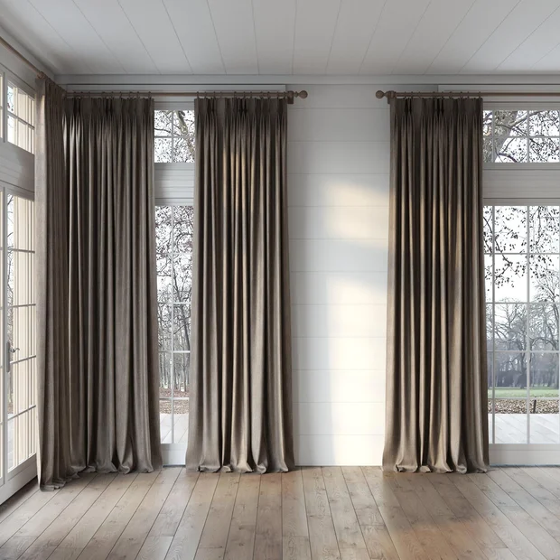Photo of the fabric Trezor Pepper swatch by James Dunlop FibreGuard. Use for Curtains, Upholstery, Accessory. Style of Chenille, Plain