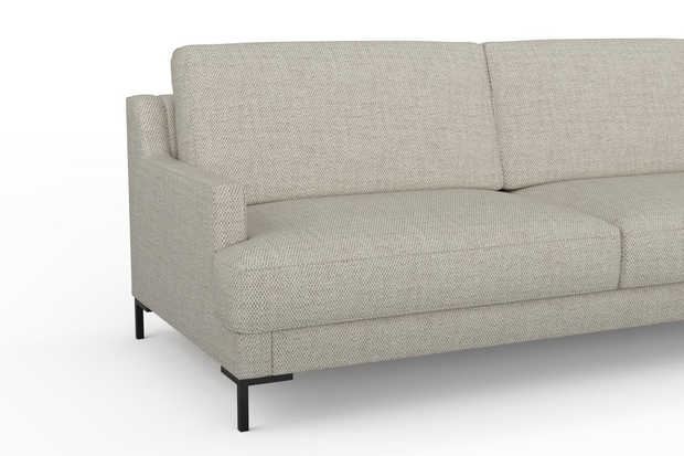 Photo of the fabric Strata Pumice swatch by Mokum. Use for Upholstery, Accessory. Style of Plain, Texture