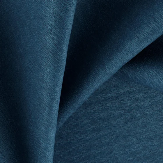 Photo of the fabric Baron Teal swatch by Zepel FibreGuard. Use for Curtains, Upholstery, Accessory, Top of Bed. Style of Chenille, Plain