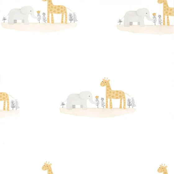 Photo of the fabric Marius And Candice Wallpaper 8553 11 25 swatch by Casadeco. Use for Wall Covering. Style of Childrens