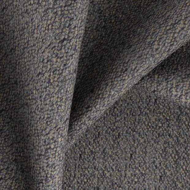 Photo of the fabric Mingle Mangle Slate swatch by Zepel FibreGuard. Use for Upholstery, Accessory, Top of Bed. Style of Plain, Texture