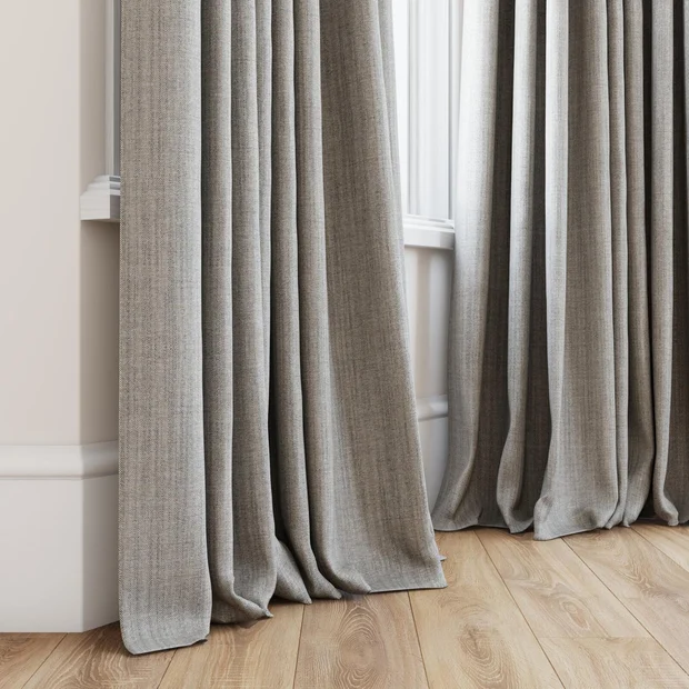 Photo of the fabric Chatham Petrel swatch by James Dunlop Essentials. Use for Curtains. Style of Plain, Texture