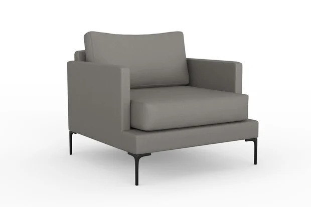 Photo of the fabric Eternal Aluminium swatch by Mokum. Use for Curtains, Upholstery, Accessory. Style of Plain, Texture
