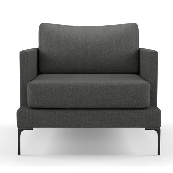 Photo of the fabric Coupole Marcasite swatch by Mokum. Use for Upholstery, Accessory. Style of Plain, Texture