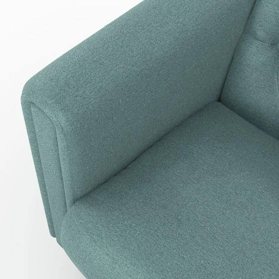 Photo of the fabric Ambiant Bayou swatch by James Dunlop FibreGuard. Use for Upholstery, Accessory, Top of Bed. Style of Plain, Texture
