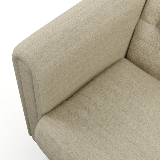 Photo of the fabric Stretch Mushroom swatch by James Dunlop FibreGuard. Use for Upholstery, Accessory. Style of Plain, Texture