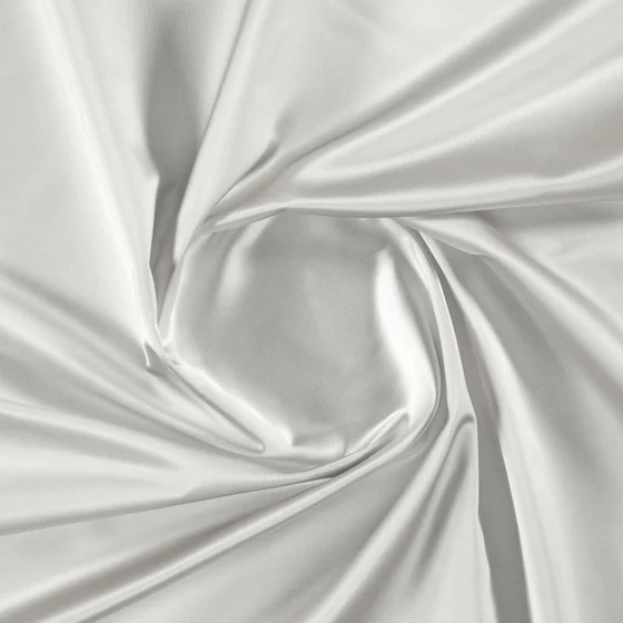 Photo of the fabric Sateen 137 Sand swatch by Zepel. Use for Curtains, Upholstery, Accessory, Top of Bed. Style of Plain, Taffeta