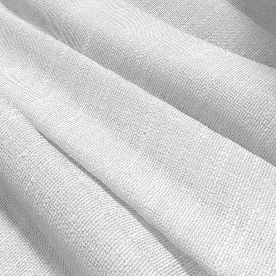 Photo of the fabric Homespun Whitewash swatch by James Dunlop. Use for Sheer Curtains. Style of Plain, Sheer