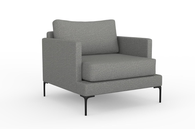 Photo of the fabric Grain Flint swatch by Mokum. Use for Upholstery, Accessory, Top of Bed. Style of Plain, Texture