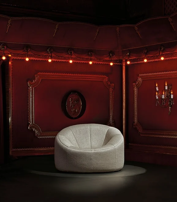 Photo of the fabric Milo Z117 02 in situ by Zinc. Use for Upholstery Light Duty, Accessory. Style of Plain, Texture