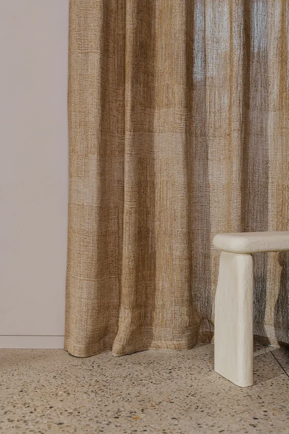 Photo of the fabric Isho YP21006 in situ by Designs Of The Time. Use for Sheer Curtains. Style of Sheer