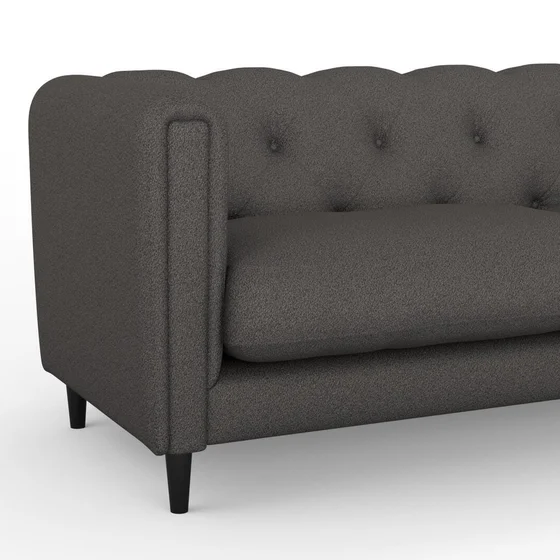 Photo of the fabric Waiheke Basalt swatch by James Dunlop. Use for Upholstery, Accessory. Style of Plain, Texture