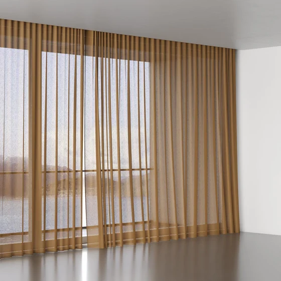 Photo of the fabric Kanji Russett swatch by James Dunlop. Use for Sheer Curtains. Style of Plain, Sheer