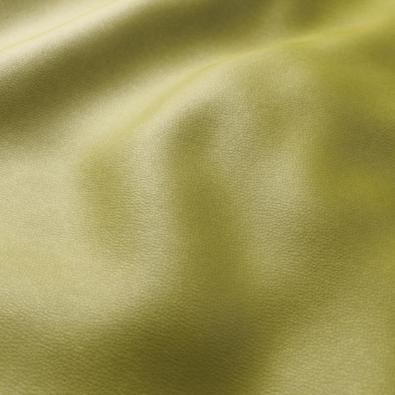 Photo of the fabric Bonanza Olive swatch by Zepel. Use for Upholstery. Style of Leather And Vinyl, Plain